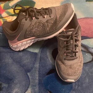 Fila Women's Charcoal and Blush Sneakers